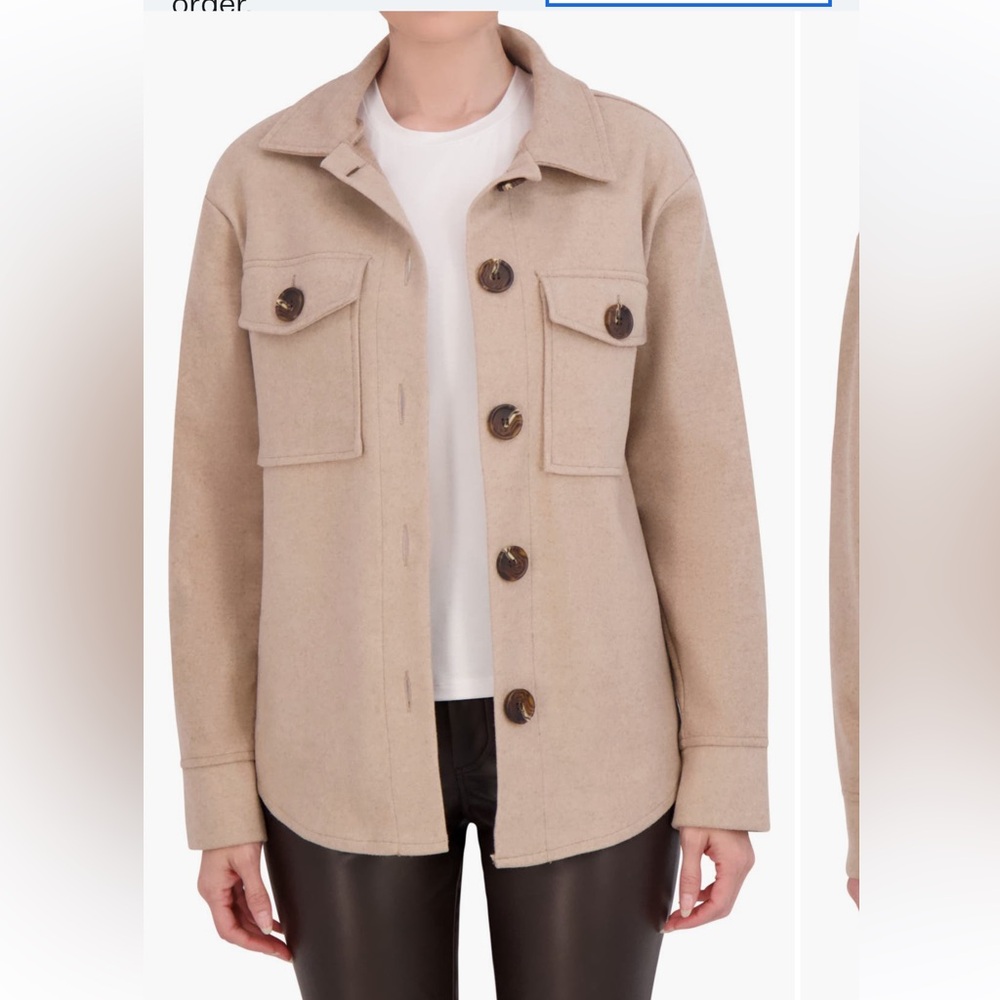 Tan Button-Up Jacket